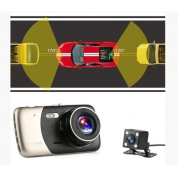 Видеорегистратор DVR CT 503 1080P 4'' с двумя камерами-3