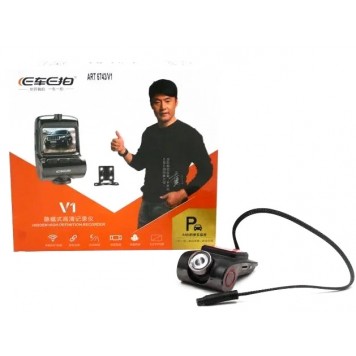 Автомобільний відеореєстратор DVR V1 WI-FI  з двома камерами-1