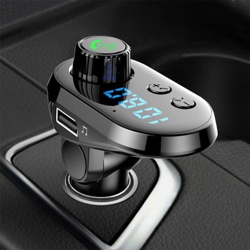 FM модулятор трансмиттер Q15 BT + кабель 3 в 1 (micro USB, Iphone, Type C)-2