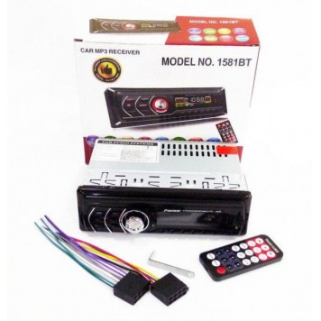 Автомагнитола 1DIN MP3-1581BT RGB/Bluetooth-3