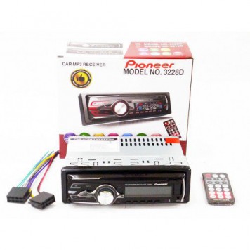 Автомагнитола 1DIN MP3-3228D RGB-1