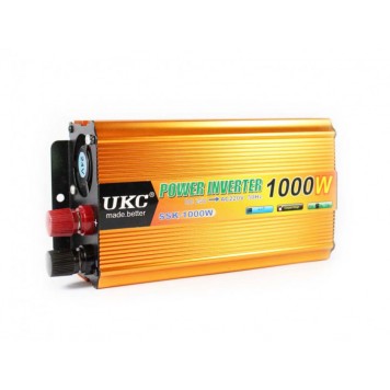Автомобильный инвертор преобразователь напряжения UKC 24V 1000W AC/DC SSK 220V-2