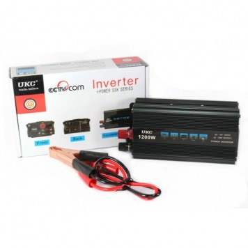 Автомобильный инвертор преобразователь напряжения UKC 12V 1200W AC/DC SSK-0