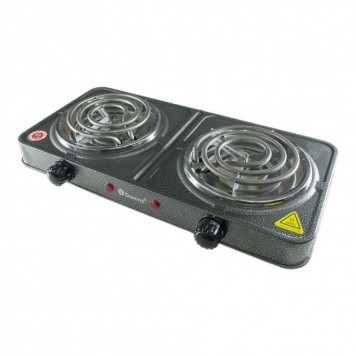 Електрична плита Domotec MS-5802 з двома конфорками 2000W, електроплита-0