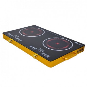 Електроплита на 2 конфорки Domotec MS 5881 інфрачервона-0