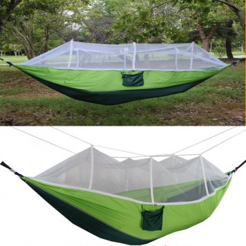 Подвесной  туристический гамак с москитной сеткой HAMMOCK NET-1