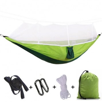Подвесной  туристический гамак с москитной сеткой HAMMOCK NET-0