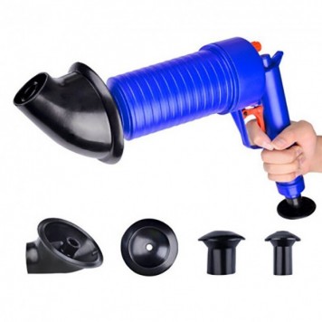 Пневматический вантуз, очиститель канализации высокого давления Toilet dredge GUN BLUE-1