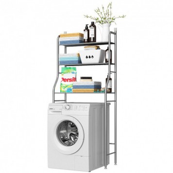 Стеллаж полка для хранения над стиральной машиной регулируемый по высоте LAUNDRY RACK TW-106-0