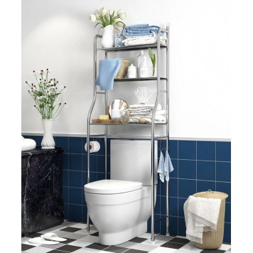 Стеллаж органайзер для хранения регулируемый TOILET RACK-1