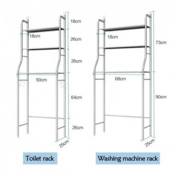 Стеллаж органайзер для хранения регулируемый TOILET RACK-2