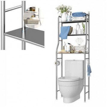Стеллаж органайзер для хранения регулируемый TOILET RACK-0