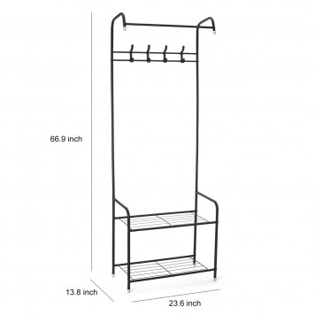 Вешалка для одежды 3в 1 HAT STAND напольная-3