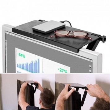 Регулируемая полка для телевизора Screen Caddy Top Shelf-1