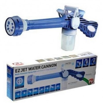Распылитель воды на шланг Ez Jet Water Cannon 8 вариантов струи, водомёт, насадка на шланг-0
