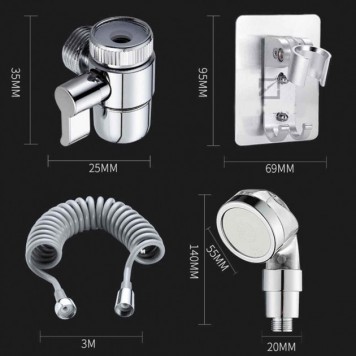 Душевая система на умывальник Modified Faucet With external Shower-2