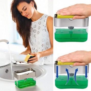 Дозатор для моющего средства SOAP PUMP SPONGE CADDY-2