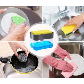 Дозатор для моющего средства SOAP PUMP SPONGE CADDY-3