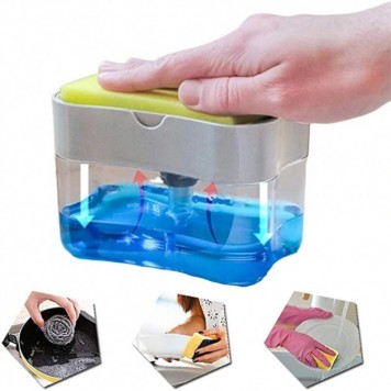 Дозатор для моющего средства SOAP PUMP SPONGE CADDY-1