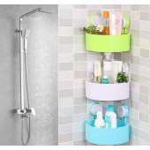 Полка на присосках угловая для ванной Triangle Shelves