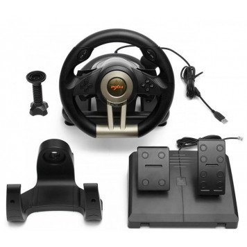 Ігрове кермо з педалями PXN V3 PRO (PC / PS3 / PS4 / X-ONE / SWITCH) Подвійна вібрація-0
