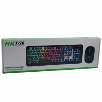 Комплект дротова клавіатура ігрова LED і миша HK3970-1