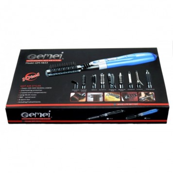 Фен воздушный стайлер для волос 10 в 1 Gemei GM-4833-1