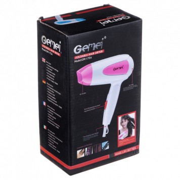 Фен для волосся складаний Gemei GM-1756-1