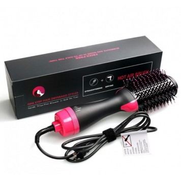 Фен гребінець щітка для укладки волосся стайлер 3 в 1 One Step Hair Dryer and Styler-2