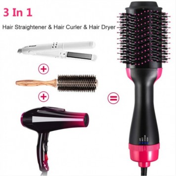 Фен гребінець щітка для укладки волосся стайлер 3 в 1 One Step Hair Dryer and Styler-4