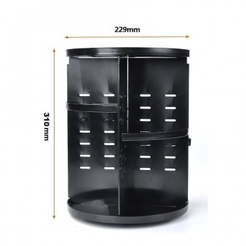 Органайзер для косметики 360 ° Rotation Cosmetic Organizer чорний-2
