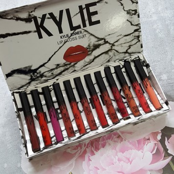 Набор матовых помад Kylie Jenner Lip Gloss Suit 12 штук-0