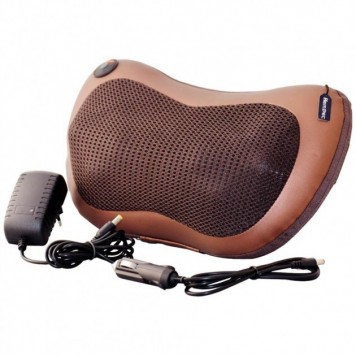 Инфракрасный роликовий массажер для шеи и спины MASSAGE PILLOW QY-8028-1