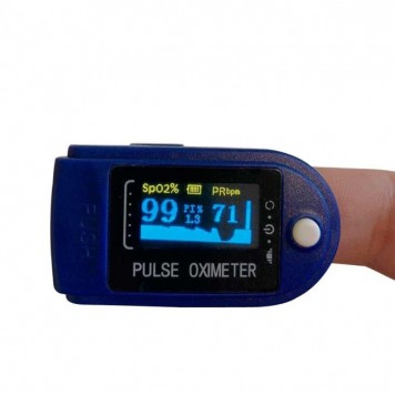Пульсоксиметр Pulse oximeter, пульсометр вимірювач пульсу кисню в крові на палець-0