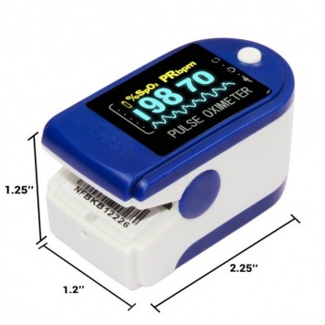 Пульсоксиметр Pulse oximeter, пульсометр вимірювач пульсу кисню в крові на палець-1