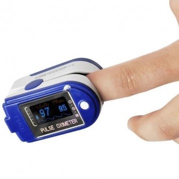 Пульсоксиметр Pulse oximeter, пульсометр вимірювач пульсу кисню в крові на палець-4