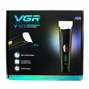 Професійна машинка для стрижки волосся VGR V-021 USB-3