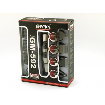 Машинка триммер для стрижки волос Gemei GM 592 10 в 1-1