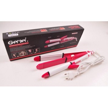 Щипці стайлер 3 в 1 для волосся Gemei GM-2921-3