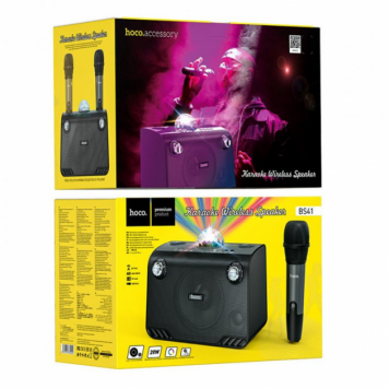 Беспроводная Bluetooth колонка + микрофон HOCO BS41 Warm Sound караоке-3
