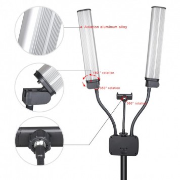 Професійна Led лампа для селфі прямокутна MULTIMEDIA X AL 45X-2