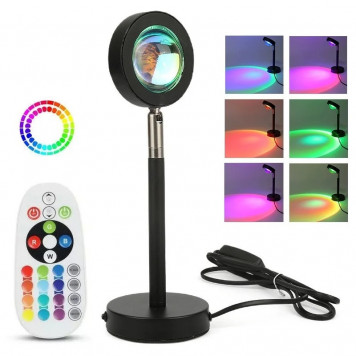 Лампа LED для Селфі Ефект Сонця F-20 RGB + пульт-1