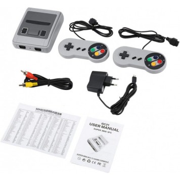 Ретро игровая консоль приставка 620 игр Game Box Dendy Super Mini с 2 джойстиками-2