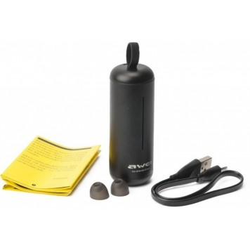 Беспроводные bluetooth наушники Awei T5 с кейсом-2