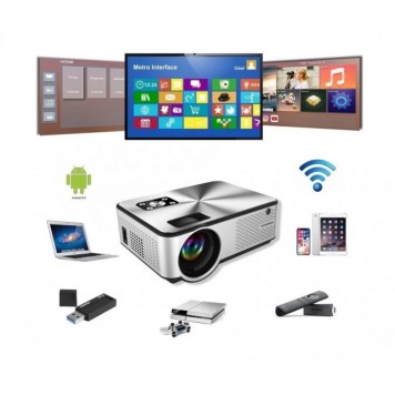 Проектор мультимедийный C9 Pro Android WiFi Bluetooth-2