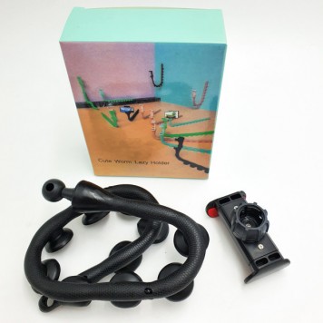 Гибкий держатель для телефона с присосками Cute Worm Lazy Holder-1