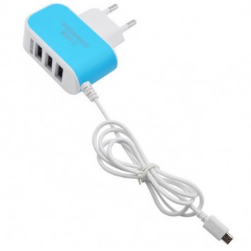 Зарядное устройство 8600 3USB MICRO V8-0