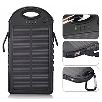 Портативное зарядное Power bank Solar 30000 mAh с солнечной панелью-0
