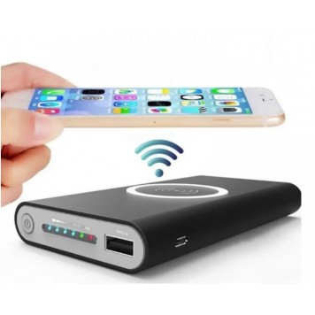 Портативное зарядное Power Bank 10000 mAh Wireless 808-1